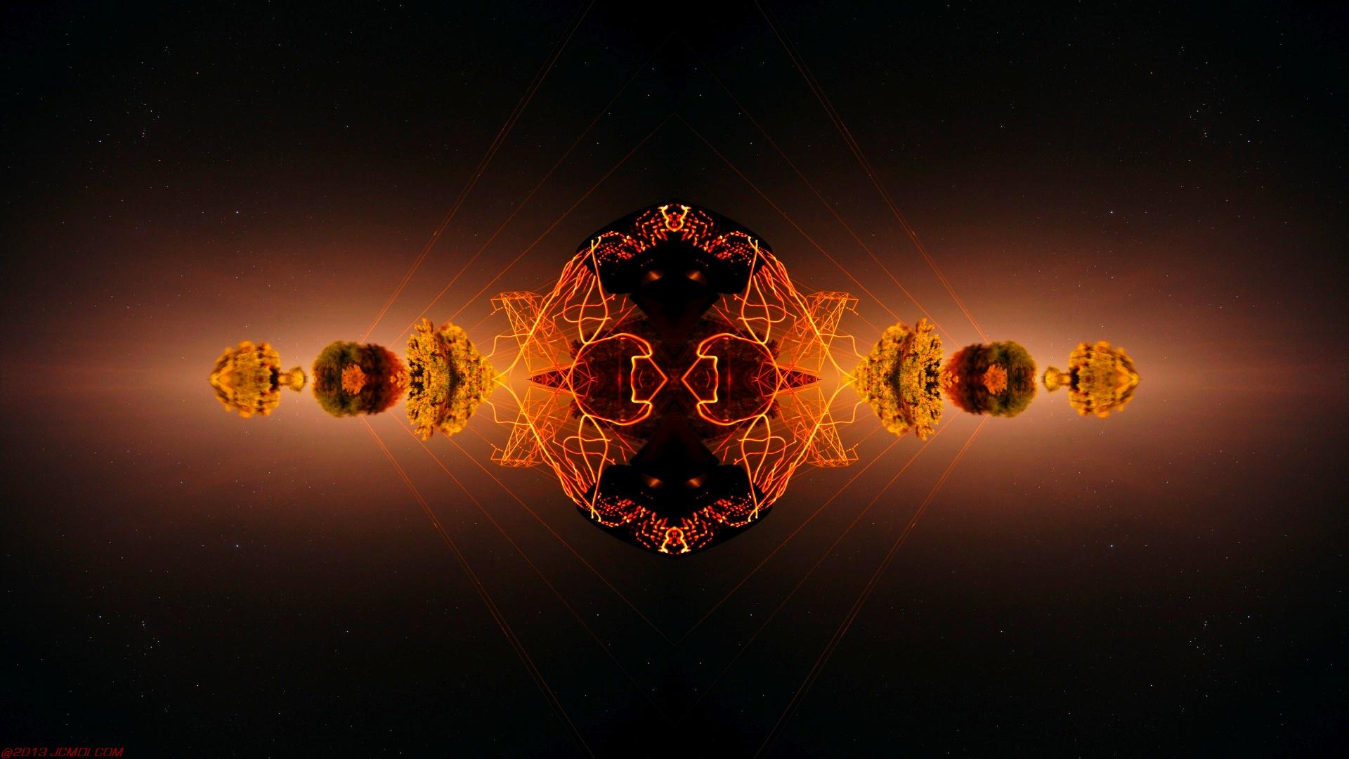 Chimney Sparks Abstract Artwork Timelapse Still Images
